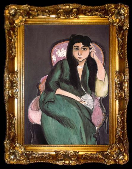framed  Henri Matisse Green woman, ta009-2